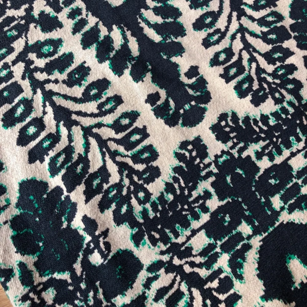 Free People Black and Cream Printed Mini Dress